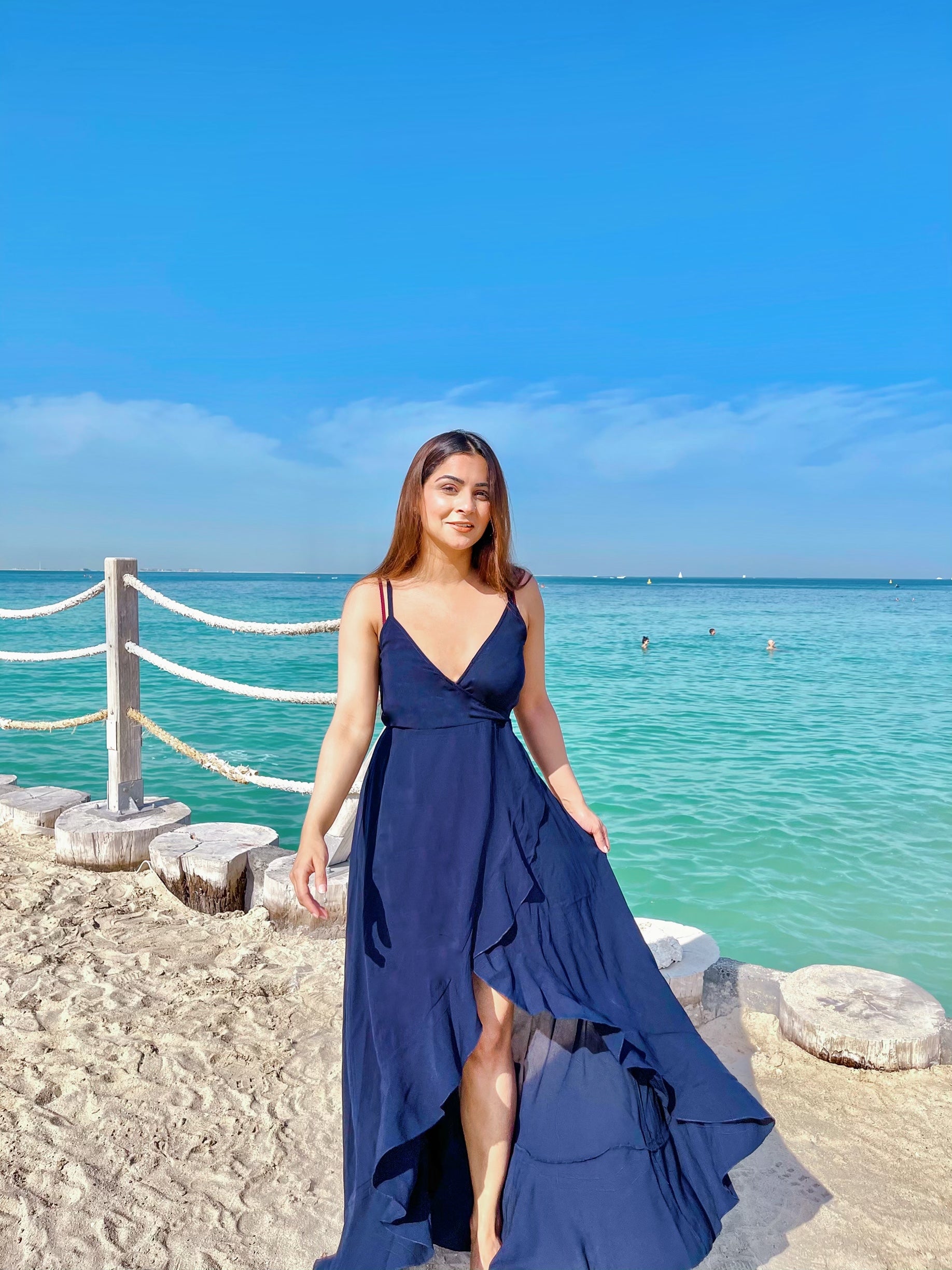 Strappy Blue Beach Dress – Poshaffair.co